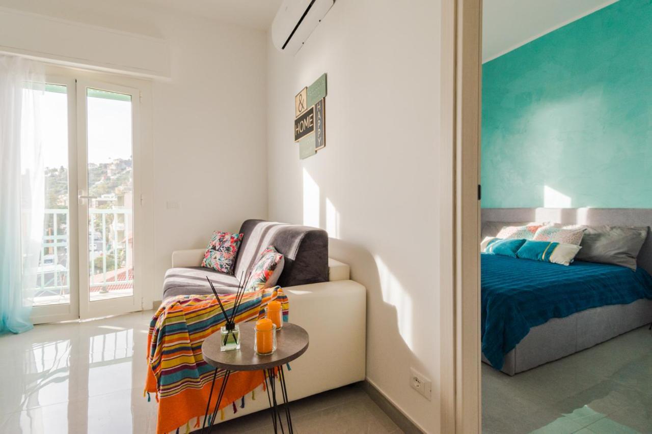 Casa Acqua Marina - 1 Min From The Sea, Wi-Fi & Air Conditioning, Sea View Balcony Bordighera Eksteriør bilde